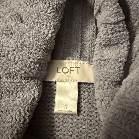 LOFT Sweater Women Cowl Neck Polyester Pullover Size Small EUC Oversized Relaxed - Picture 2 of 7